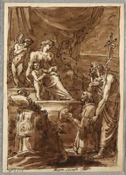 The Virgin and Child with Saints, Study after Gerolamo Marchesi