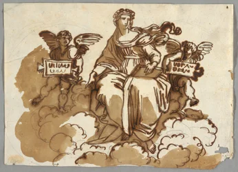 Theology, after Raphael Sanzio, Stanza della Segnatura, Vatican