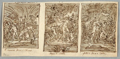 Winter, the Forge of the Vulcan, Spring, the Bath of Venus, Summer Feasts of Bacchus and Ceres