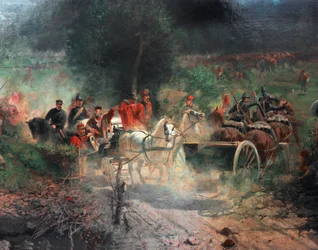 The Battle of Bezzecca by Felice Zennaro
