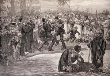 Baptism of Black People in the United States, from ‘The Illustrated London News’, 21st May 1887