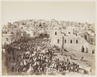 Entry of the Pilgrims in Bethlehem...Palestine #899