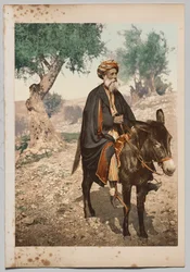 Syrian Muslim Women in Beirut, City Costume (Man on a Donkey)