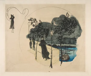 Decoration for a Plate: Notre Dame, 1870