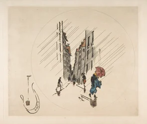 Decoration for a Plate: Rain