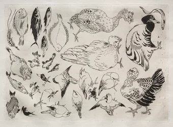 Dinner Service Rousseau Service: Ducks, Fish, etc. No. 12, 1866
