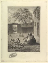 Le Printemps, after a pastel by Millet