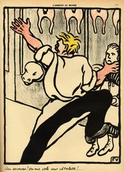 A Butcher Seizes a Woman by the Neck and Calls for Help, from 