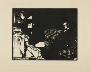 Getting Ready for a Visit, Plate Eight from Intimacies