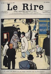 Hey! Coach! Cover of the newspaper Le Rire, June 23, 1898
