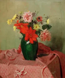 Roses and Dahlias