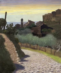 View of the Church of Saint Anne in Cagnes, Alpes Maritimes