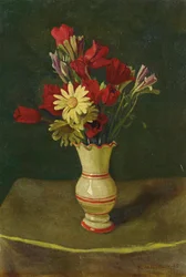 Yellow Daisies, Yellow Tablecloth, 1915