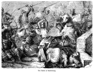 The Battle of Taillebourg, France