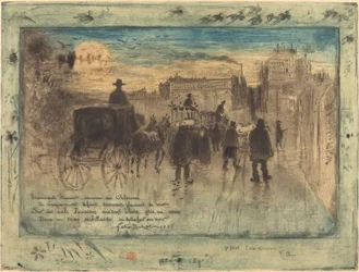 Funeral Procession on the Boulevard de Clichy