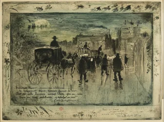 Funeral Procession on the Boulevard de Clichy