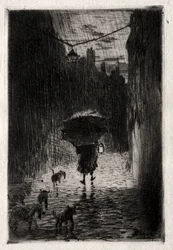 Rain and Umbrella