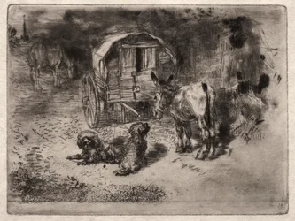 The Guardians of the House, or the Friends of the Saltimbanque, c. 1875