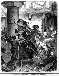 Terror of the Frankish population before the onslaught of the Normans in the 9th century