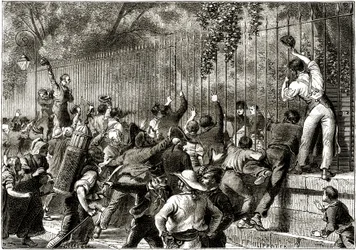 The Crowd in Paris Acclaims Napoleon I, Accompanied by Lucien Bonaparte