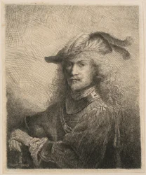 Portrait of an officer (possibly a self-portrait of the artist?)