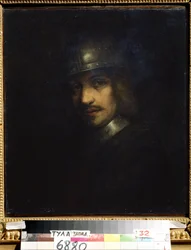 Portrait of a Man with Helmet