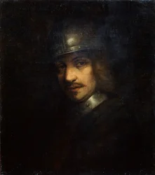 Portrait of a Man with Helmet