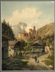 Alpine Landscape with a Castle