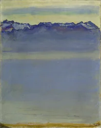 Lake Geneva with the Savoy Alps