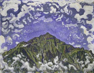 Mount Niesen seen from Heustrich, 1910