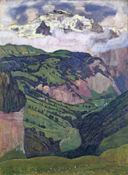 The Jungfrau seen from Isenfluh
