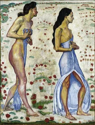 Two Women in Flowers Emotion 1a, 1901-1906