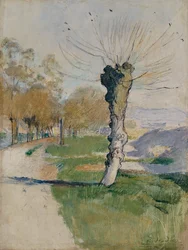 Willow Tree at the Junction, or Willow Tree in Spring, c.1885