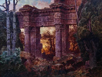 Roman Ruin at Twilight