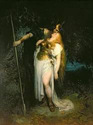 Wotan Bidding Farewell to Brunhilde, 1908