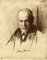Portrait of Sigmund Freud 1856-1939, 1926