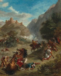 Arabs Skirmishing in the Mountains