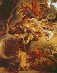 The Wild Boar Hunt (detail)