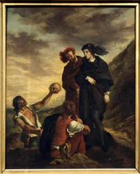 Hamlet and Horatio at the Cemetery
