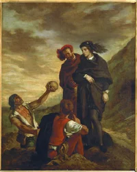 Hamlet and Horatio in the Churchyard