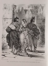Illustrations for Faust: Faust Seeks to Allure Marguerite
