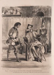 Illustrations for Faust: Mephistopheles Receives the Schoolboy, 1828