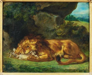 A Lion Devouring a Hare