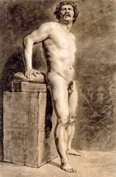 Male Academy Figure, Probably Polish, Standing
