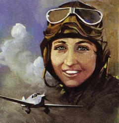 Amy Johnson who flew from Croydon to Capetown