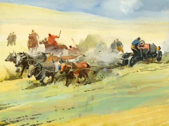 Ten thousand mile motor race