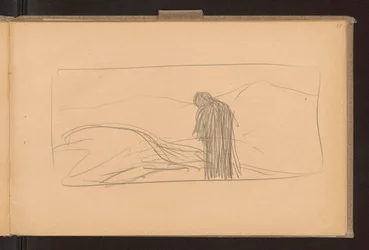 Recto: Death of Pegasus; Verso: Sketches of Crossed Ears, Project for Decoration Published by "Żurawce" 1910