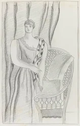 Study for the Portrait of Madame D - Mrs Chester Dale