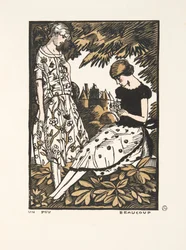 Un Peu, Beaucoup, from a Collection of Fashion Plates