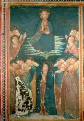 The Ascension of Christ Surrounded by Apostles and the Virgin Mary
